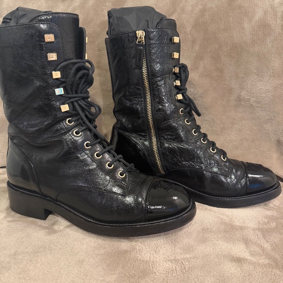 Chanel Military Combat Boots - Picture 4 of 6